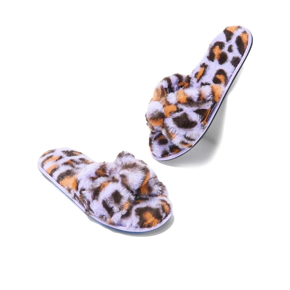 The Original Muk Luks, size 8, Lavender Leopard print